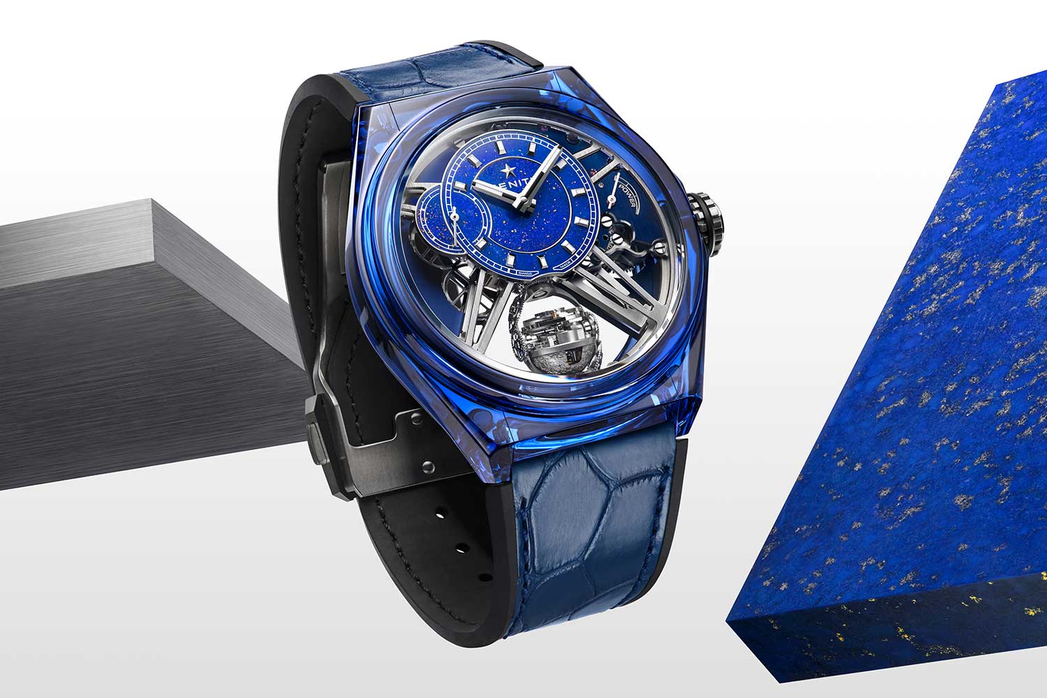 Zenith Defy Zero G Sapphire in Blue Sapphire