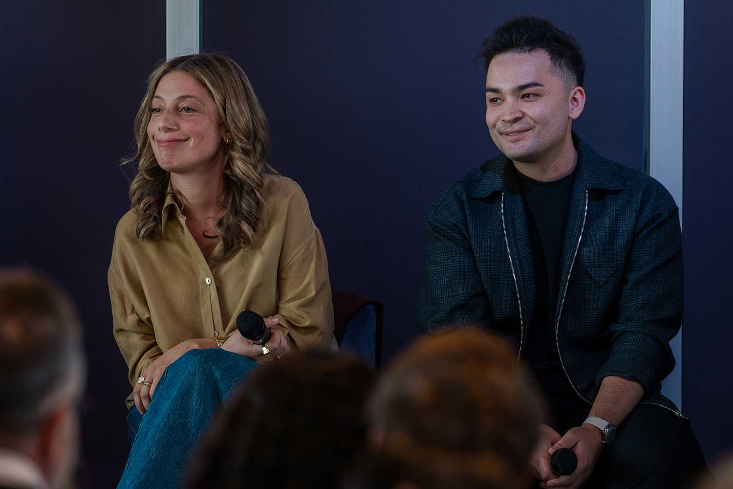 Malaika Crawford, Editorial Director Hodinkee Magazine, Austen Chu, Founder and CEO of Wristcheck (Image Credit: Alex Merillou)