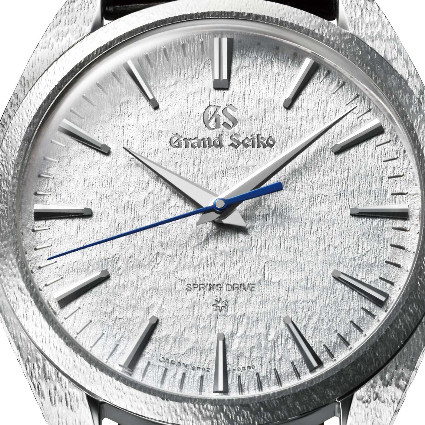 Closer look at the dial of the 2019 Grand Seiko 20th Anniversary Of Spring Drive, in platinum - limited to 30 pieces - ref. SBGZ001 (Image: Grand Seiko)