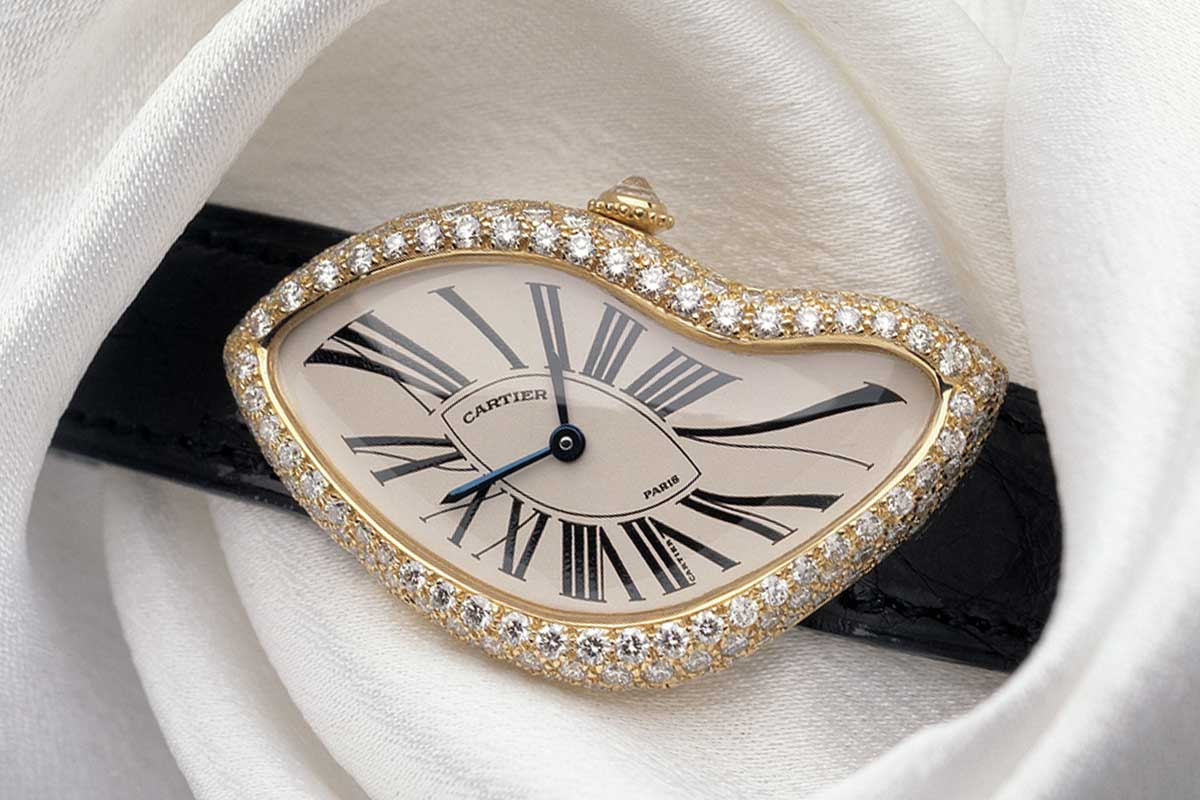 A diamond-set Paris Crash in yellow gold (Image: Cartier)