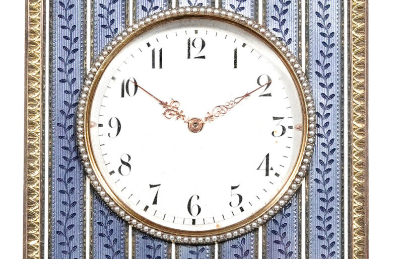 Unseen Fabergé Desk Clock With Royal Provenance To Be Auctioned In Geneva