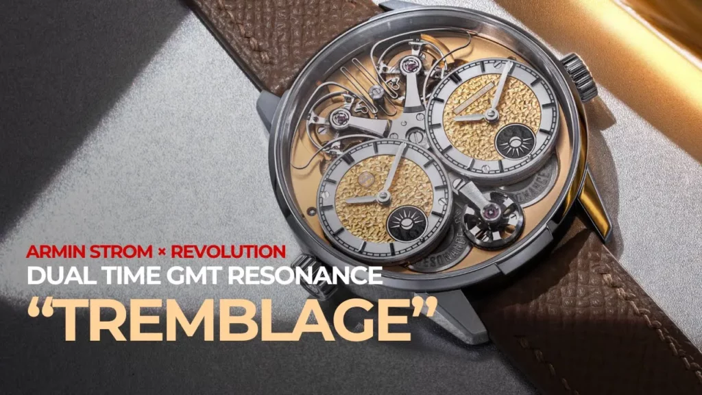 Armin Strom × Revolution Dual Time GMT Resonance “Tremblage”